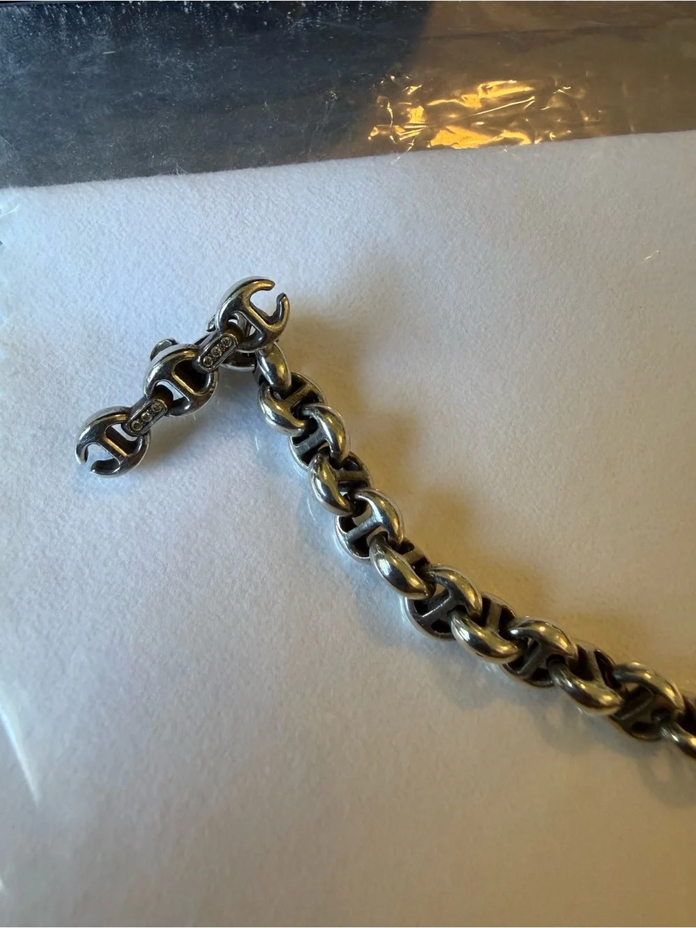 Hoorsenbuhs 5MM OPEN-LINK BRACELET .925 Sterling Silver w/ Diamond accents